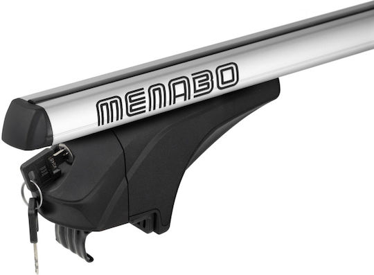 Menabo Aluminum Car Roof Bars for BMW X3 5D 1010>2017 Set with Roof Rack Legs Silver