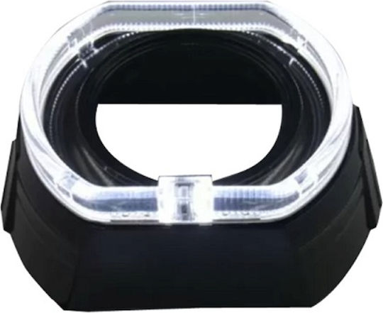 Στεφάνι Angel Eye Φαναριού Αυτοκινήτου 12V Λευκό Χρώμα