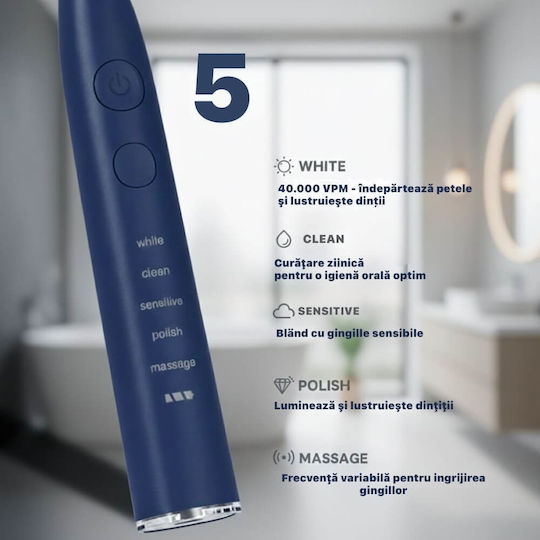 Periuță De Dinți Electrică Cu Husă De Călătorie HEALTH010 Gri