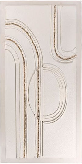 Estheti 812-20047 Πίνακας 3d Μπεζ-χρυσός 140x3x70cm/1033836