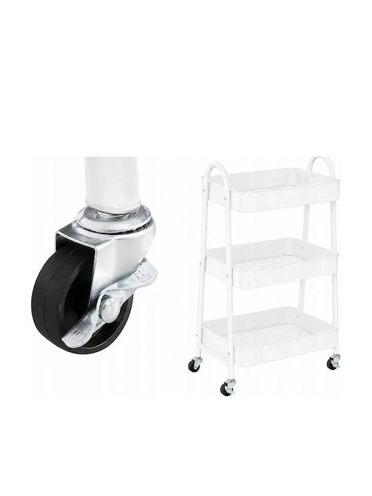 Verk Group Metal Kitchen Trolley White