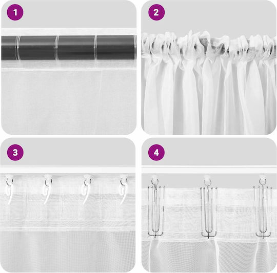 vidaXL Set Curtains with Tab Tops Apple Green 140x245cm
