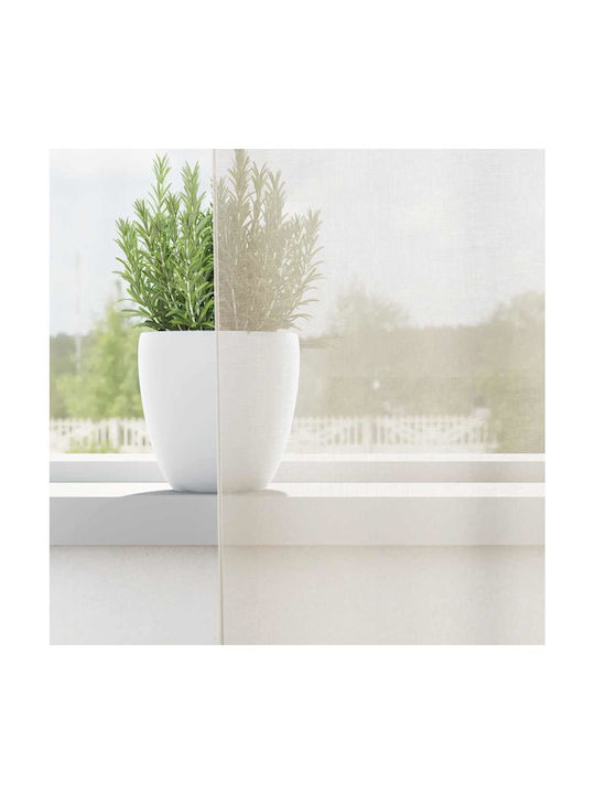 vidaXL Set Vorhänge mit Oberer Registerkarte Creme 140x140cm