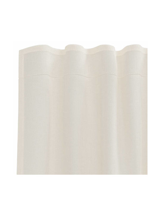 vidaXL Set Vorhänge mit Oberer Registerkarte Creme 140x140cm