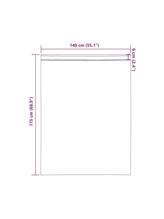 vidaXL Set Perdele cu Bretele Galbene 140x175cm