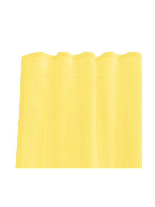 vidaXL Set Perdele cu Bretele Galbene 140x175cm