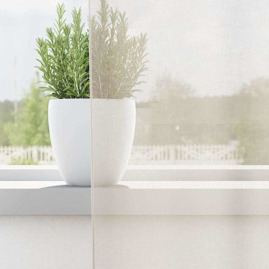 vidaXL Set Vorhänge mit Oberer Registerkarte Creme 140x260cm