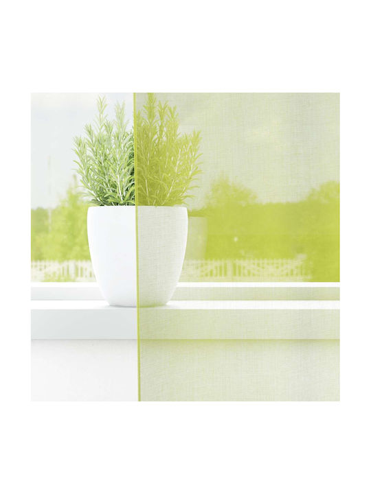 vidaXL Set Window Curtains with Tab Top Apple Green 140x200cm