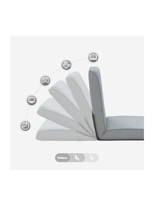 Vielseitiger Sitzsack Pouf Offenes Grau 50x73x60cm