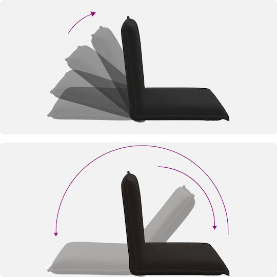 Vielseitiger Sitzsack Pouf Schwarz 54x64x59cm