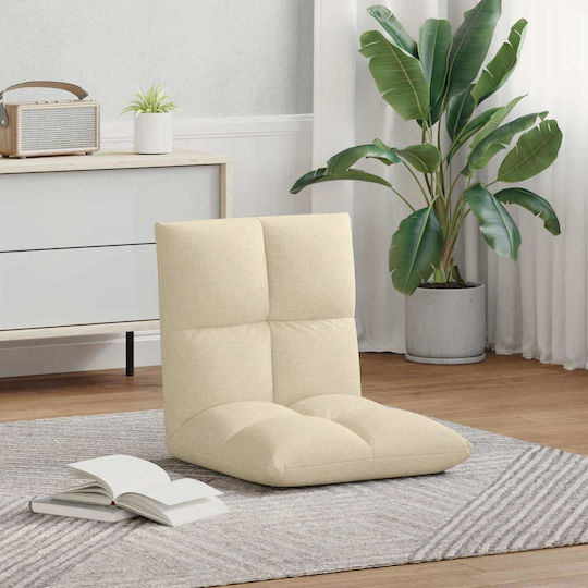 Multifunctional Bean Bag Chair Cream 50x61x57cm