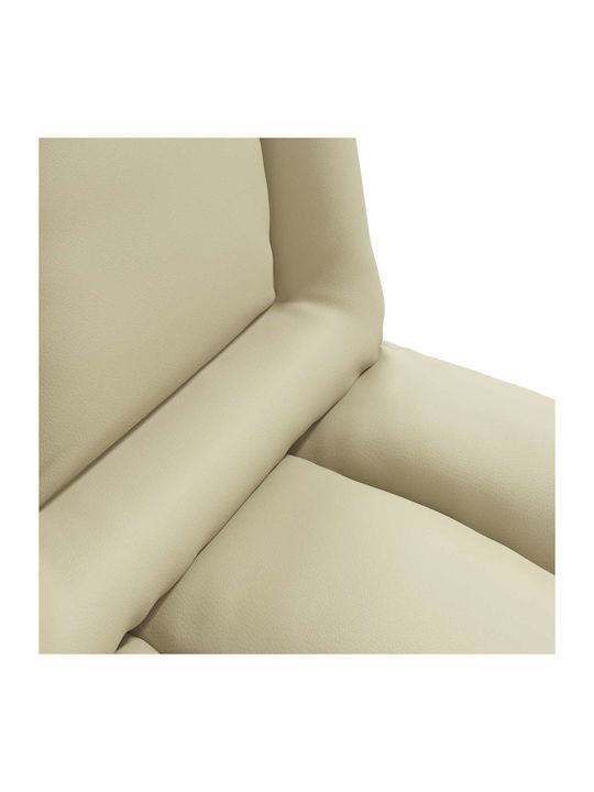 Vielseitiger Sitzsack Pouf Sessel Creme 55x61x70cm