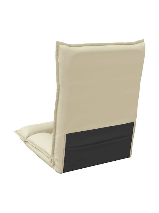 Vielseitiger Sitzsack Pouf Sessel Creme 55x61x70cm
