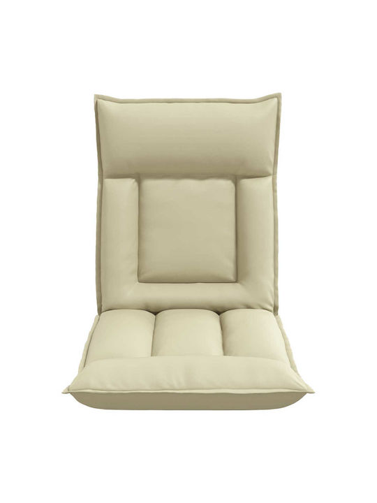 Vielseitiger Sitzsack Pouf Sessel Creme 55x61x70cm