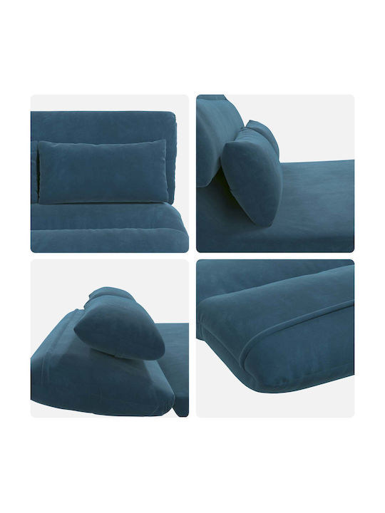 Vielseitiger Sitzsack Pouf Blau 110x82x55cm