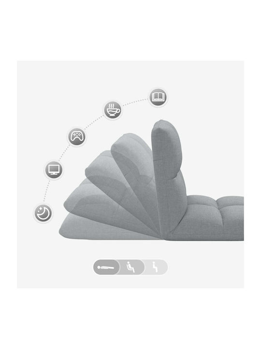 Multifunctional Bean Bag Chair Light Gray 50x61x57cm