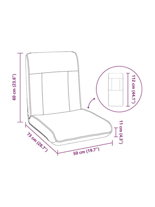 Vielseitiger Sitzsack Pouf Sessel Crem 50x73x60cm