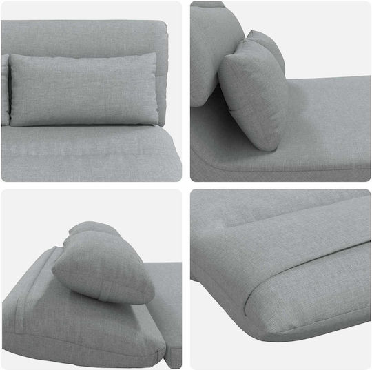 Multifunctional Bean Bag Sofa Light Gray 110x82x55cm