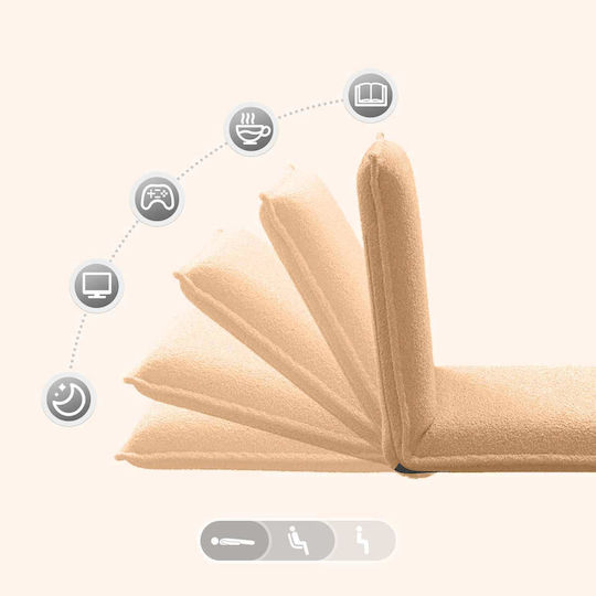 Multifunctional Bean Bag Chair Beige 54x64x59cm