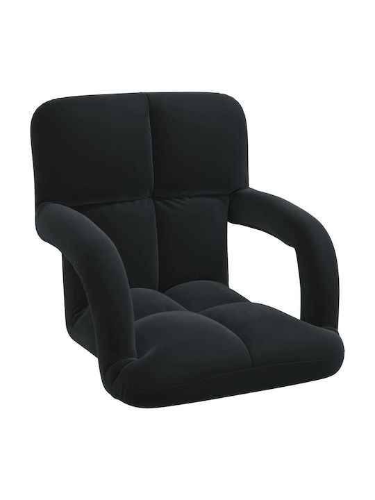 Vielseitiger Sitzsack Pouf Schwarz 58x62x58cm