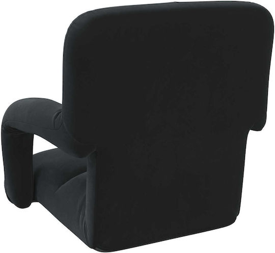 Vielseitiger Sitzsack Pouf Schwarz 58x62x58cm