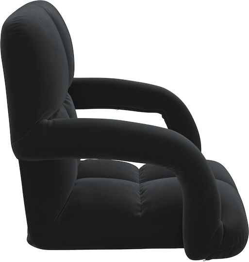 Vielseitiger Sitzsack Pouf Schwarz 58x62x58cm