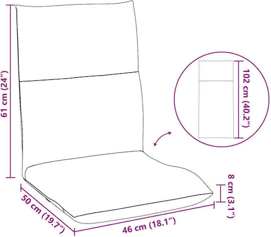 Multifunctional Bean Bag Chair Red 46x50x61cm