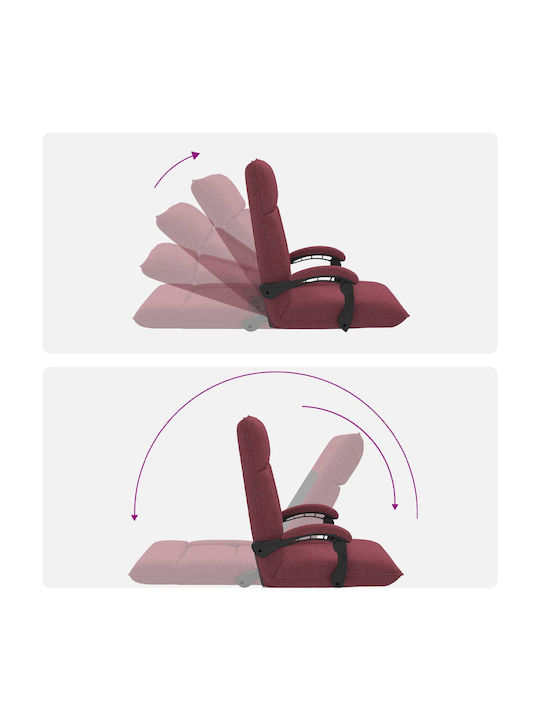 Vielseitiger Sitzsack Pouf Rote 66x66x80cm