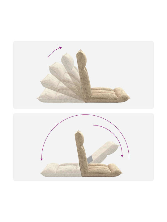 Vielseitiger Sitzsack Pouf Offenes Grau 55x61x70cm