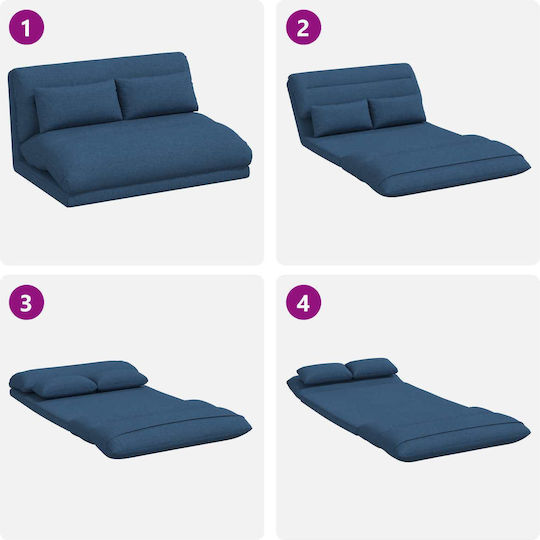 Multifunctional Bean Bag Sofa Blue 110x82x55cm
