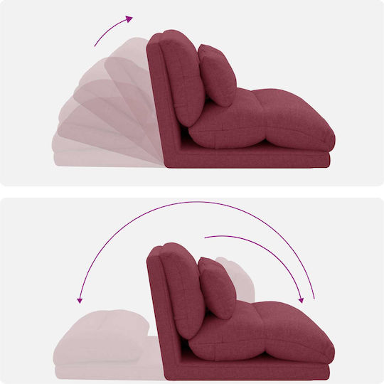 Multifunctional Bean Bag Sofa Red 110x82x55cm
