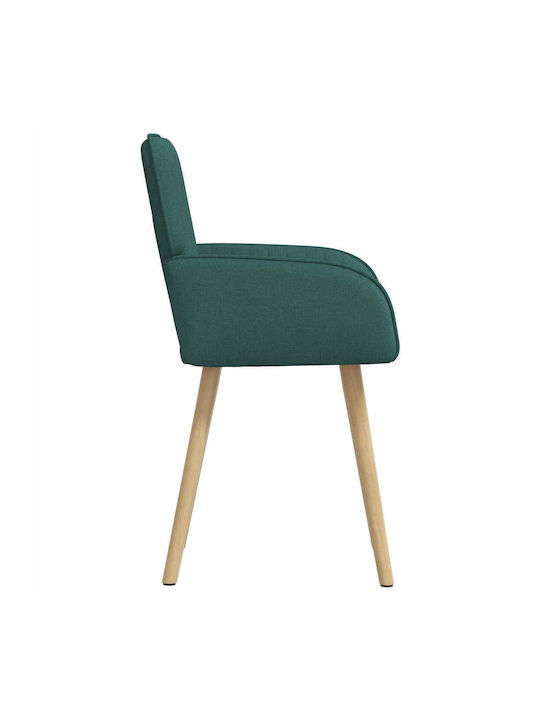 Dining Armchairs With Fabric Upholstery Green 2 Pieces 56.5x50x87.5cm