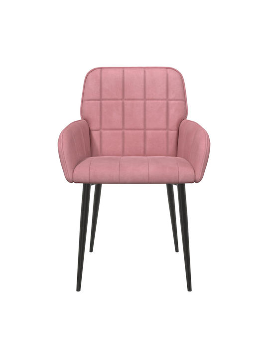 Velvet Pink Dining Armchairs 2 Pieces 57x50x85 cm