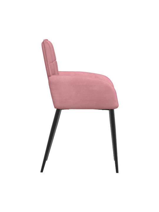 Velvet Pink Dining Armchairs 2 Pieces 57x50x85 cm