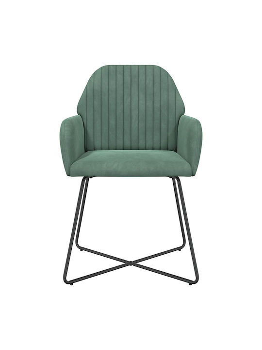 Velvet Light Blue Dining Armchairs 2 Pieces 55x50x84 cm