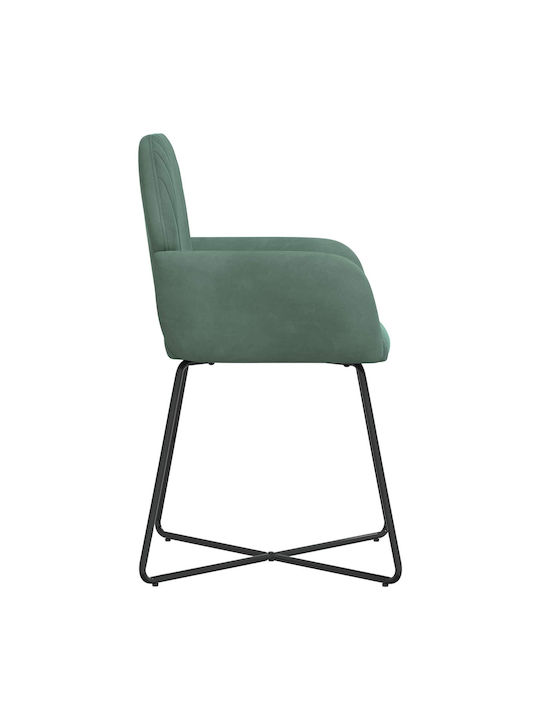 Velvet Light Blue Dining Armchairs 2 Pieces 55x50x84 cm