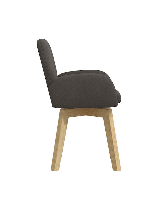 Dining Armchairs With Grey Fabric Upholstery 2 Pieces 54x58x87cm