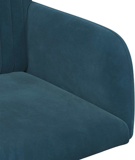 Velvet Blue Dining Armchairs 2 Pieces 55x50x84 cm