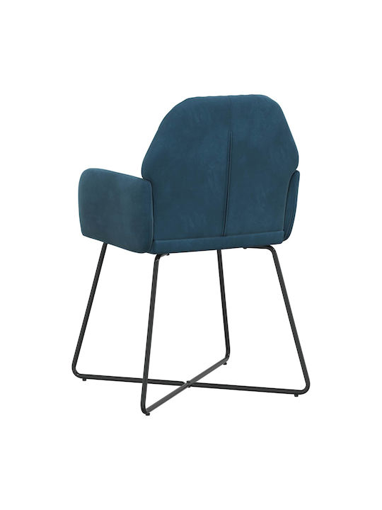 Velvet Blue Dining Armchairs 2 Pieces 55x50x84 cm