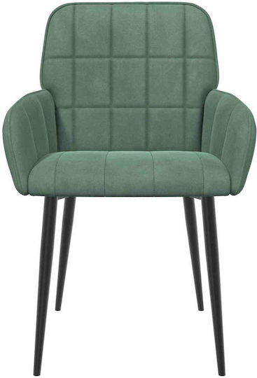 Velvet Light Blue Dining Armchairs 2 Pieces 57x50x85cm
