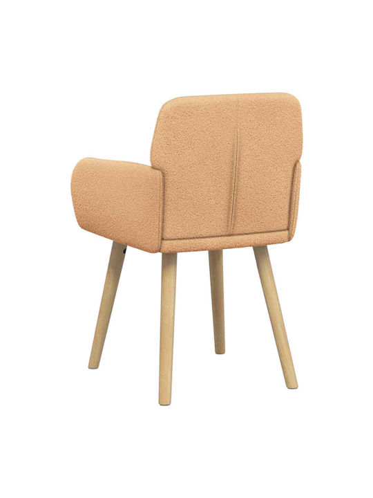 Dining Armchairs With Beige Fabric Upholstery 2 Pieces 59x57x85cm