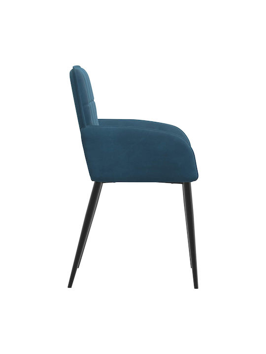 Velvet Blue Dining Armchairs 2 Pieces 57x50x85 cm