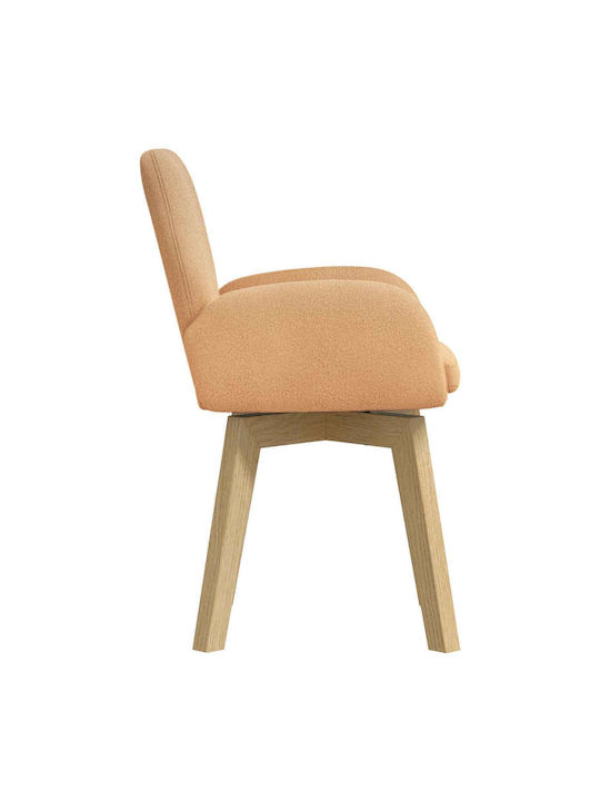 Dining Armchairs With Beige Fabric Upholstery 2 Pieces 54x58x87cm