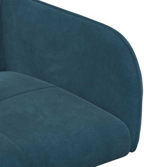 Velvet Blue Dining Armchairs 2 Pieces 59x56.5x86cm