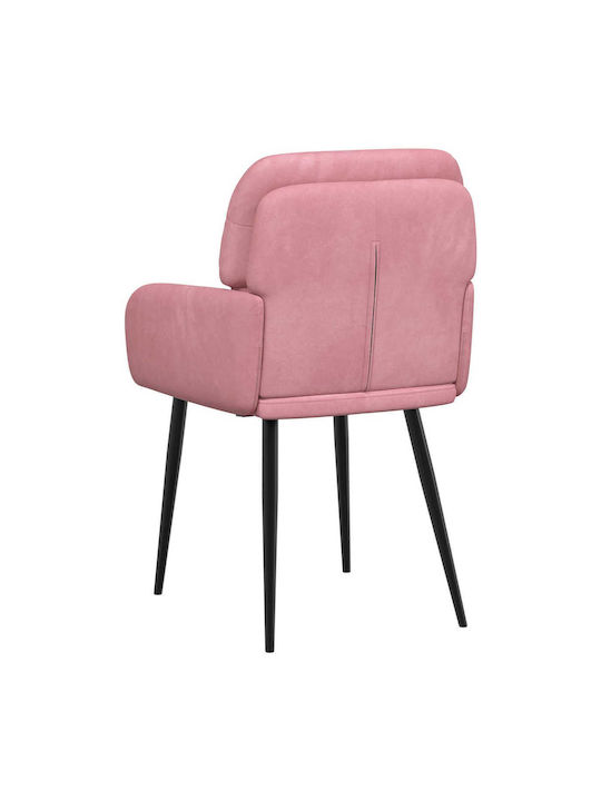 Samt Ess- und Küchenstühle Rosa 2 Stück 59x59.5x90cm
