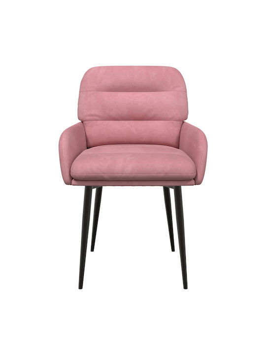 Samt Ess- und Küchenstühle Rosa 2 Stück 59x59.5x90cm