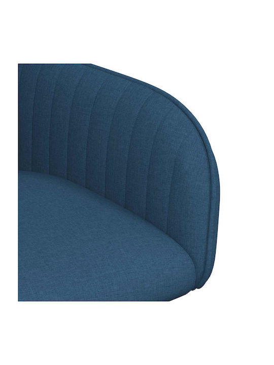 Dining Armchairs With Blue Fabric Upholstery 2 Pieces 56.5x50x87.5cm