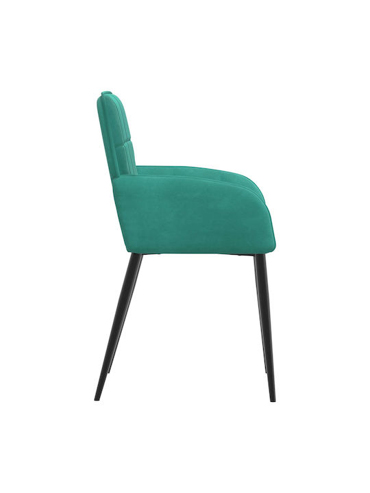 Кадифени Столове За Трапезария Тюркоазени 4 Бройки 57x50x85см