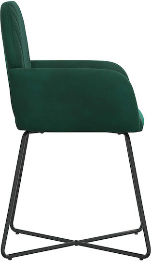 Samt Ess- und Küchenstühle Grüne 4Stücke 55x50x84cm