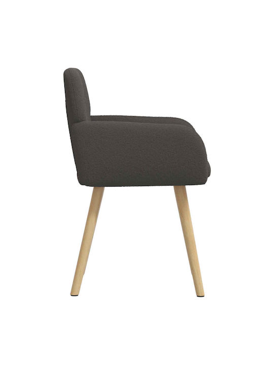 Dining Armchairs With Grey Fabric Upholstery 2 Pieces 59x57x85cm